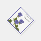 Indigo Rozen (bruiloft) Servetten (Hoek)