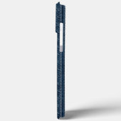 Indigo Sashiko Patroon Japanse Borduurwerk Naam Case-Mate iPhone Case (Achterkant / Links)