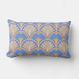 Indigo Scallop Petal Lumbar Pillow Kussen