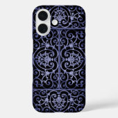 Indigo-scrollwerkpatroon Case-Mate iPhone Case (Achterkant)