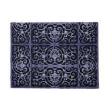 Indigo-scrollwerkpatroon