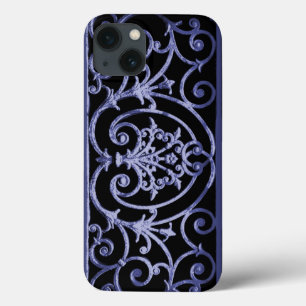 Indigo scrollwork patroon Hoesje-Mate iPhone case