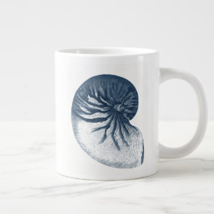Indigo Shark Eye Seashell Grote Koffiekop
