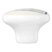 Indigo Shark Eye Seashell Keramische Knop (Zijkant)