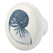 Indigo Shark Eye Seashell Keramische Knop (Rechts)