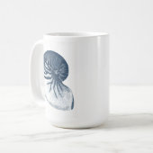 Indigo Shark Eye Seashell Koffiemok (Voorkant links)
