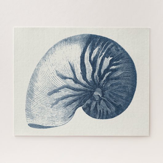 Indigo Shark Eye Seashell Legpuzzel (Horizontaal)