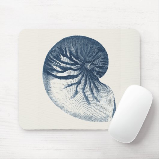 Indigo Shark Eye Seashell Muismat (Met muis)
