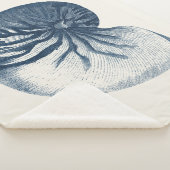 Indigo Shark Eye Seashell Sherpa Deken (3/4)