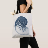 Indigo Shark Eye Seashell Tote Bag (Dichtbij)