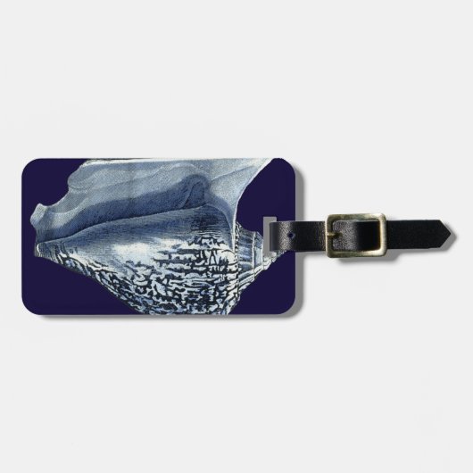 Indigo Shells I Bagagelabel (Voorkant horizontaal)