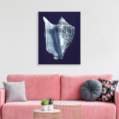 Indigo Shells I Canvas Afdruk (Insitu (Woonkamer))