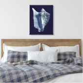 Indigo Shells I Canvas Afdruk (Insitu (Slaapkamer))