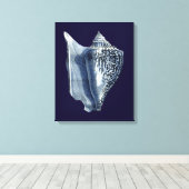 Indigo Shells I Canvas Afdruk (Insitu (Houten vloer))