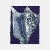Indigo Shells I Fleece Deken (Voorkant)