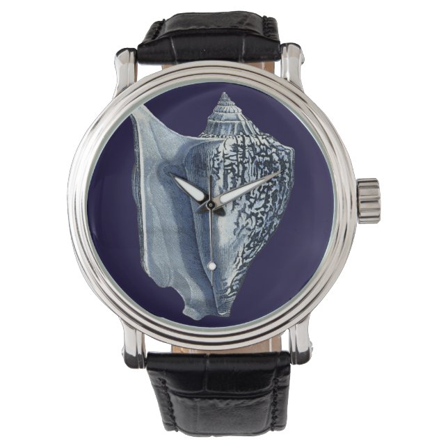 Indigo Shells I Horloge (Voorkant)