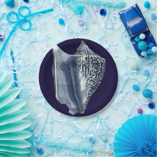Indigo Shells I Papieren Bordje (Feest)