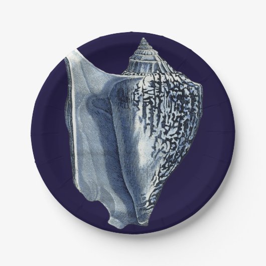 Indigo Shells I Papieren Bordje (Voorkant)