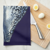 Indigo Shells I Theedoek (Quarter Fold)