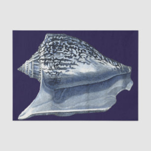 Indigo Shells I Tissuepapier
