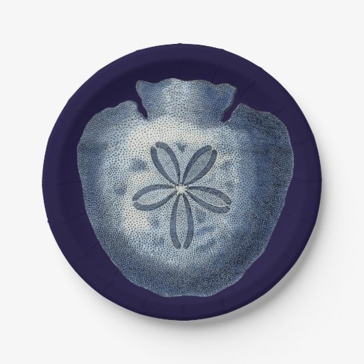 Indigo Shells III Papieren Bordje (Voorkant)