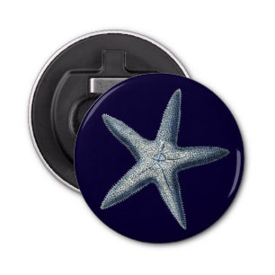 Indigo Shells IV Button Flesopener