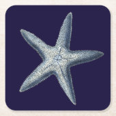 Indigo Shells IV Kartonnen Onderzetters (Voorkant)