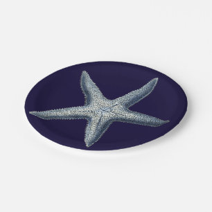 Indigo Shells IV Papieren Bordje