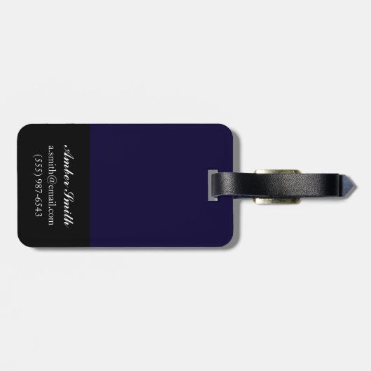 Indigo Shells VII Bagagelabel (Achterkant horizontaal)