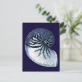 Indigo Shells VII Briefkaart (Staand voorkant)