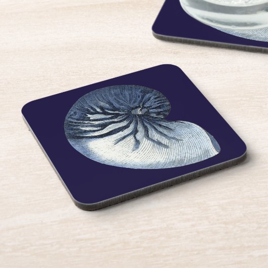 Indigo Shells VII Drankjes Onderzetter (Linkerzijde)