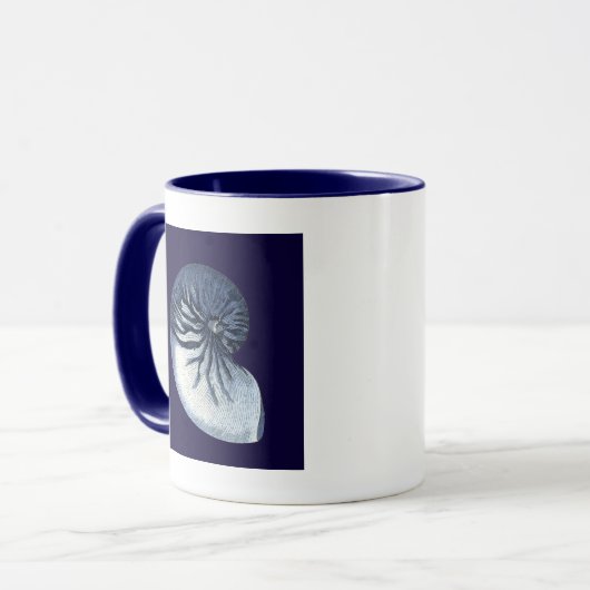 Indigo Shells VII Mok (Voorkant links)