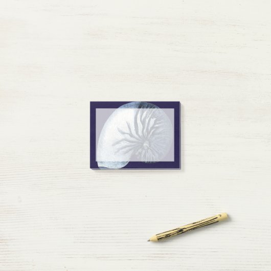 Indigo Shells VII Post-it® Notes (Op bureau)