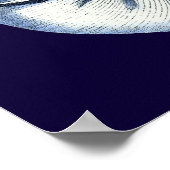 Indigo Shells VII Poster (Hoek)