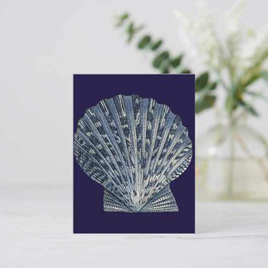 Indigo Shells VIII Briefkaart (Staand voorkant)