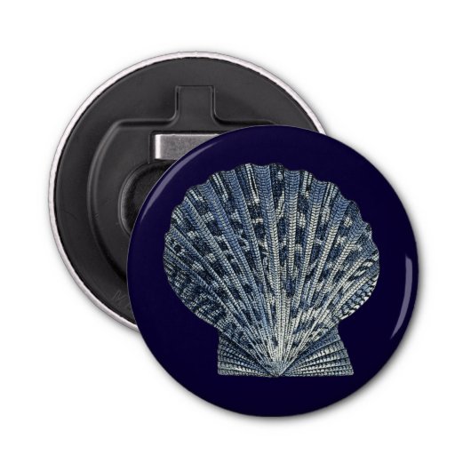 Indigo Shells VIII Button Flesopener (Voorkant)
