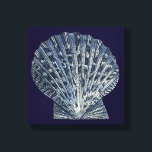 Indigo Shells VIII Canvas Afdruk<br><div class="desc">Mariene Leven</div>