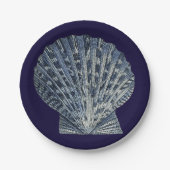 Indigo Shells VIII Papieren Bordje (Voorkant)