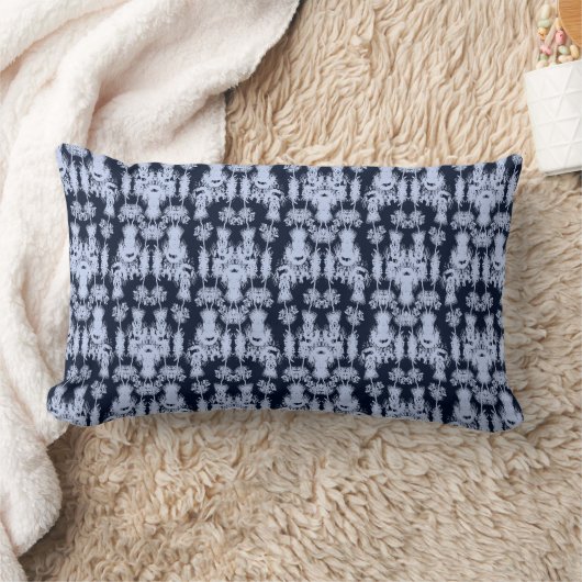 Indigo Shibori kussen: getextureerde kleurstofdrom Kussen (Deken)