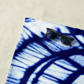 Indigo Shibori Tie Dye Beach Towel Strandlaken (In situ)
