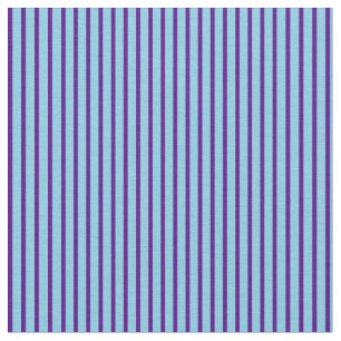 Indigo & Sky Blue Stripes/Lines Pattern Stof