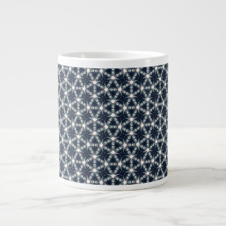 Indigo Sneeuwbloem Lattice Grote Koffiekop