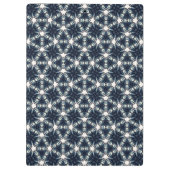 Indigo Sneeuwbloem Lattice Klembord (Achterkant)