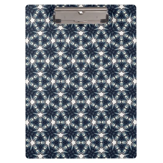 Indigo Sneeuwbloem Lattice Klembord (Voorkant)