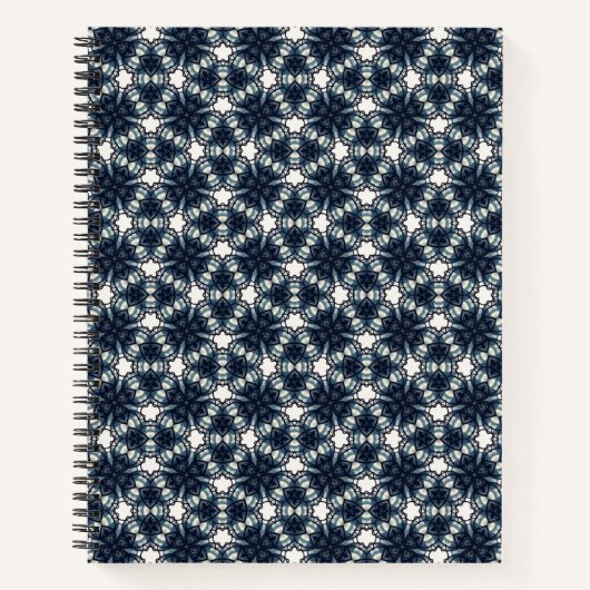 Indigo Sneeuwbloem Lattice Notitieboek (Voorkant)