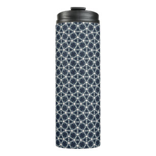 Indigo Sneeuwbloem Lattice Thermosbeker