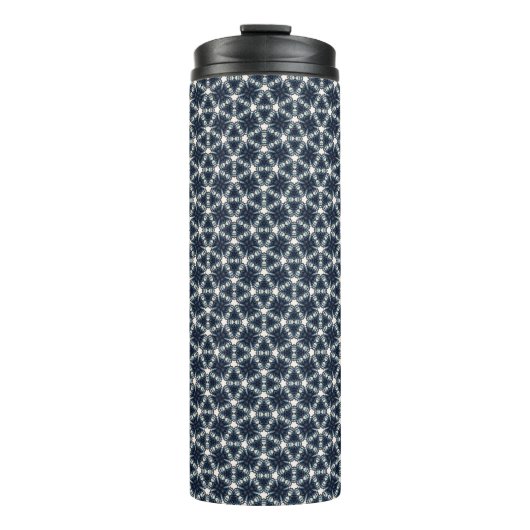 Indigo Sneeuwbloem Lattice Thermosbeker (Voorkant)