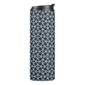 Indigo Sneeuwbloem Lattice Thermosbeker (Gedraaid links)