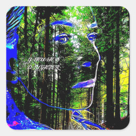 Indigo Snoep 01 Vierkante Sticker