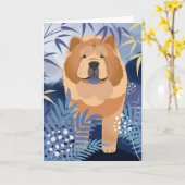 INDIGO soepele chow art kaarten (Gele Bloem)